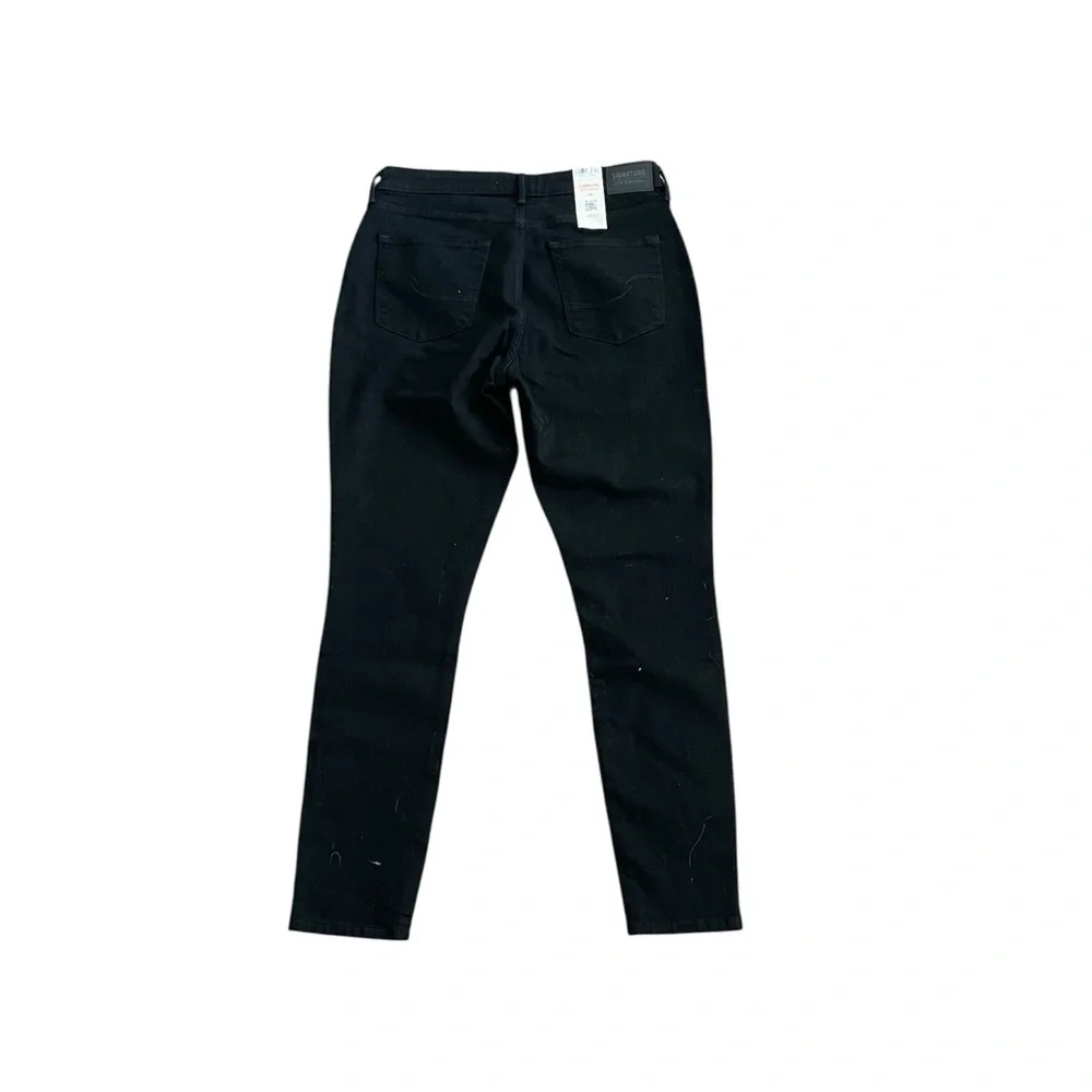 Signature‎ Levi’s High-Rise Skinny Jet Black Denim Pants - Picture 3 of 9